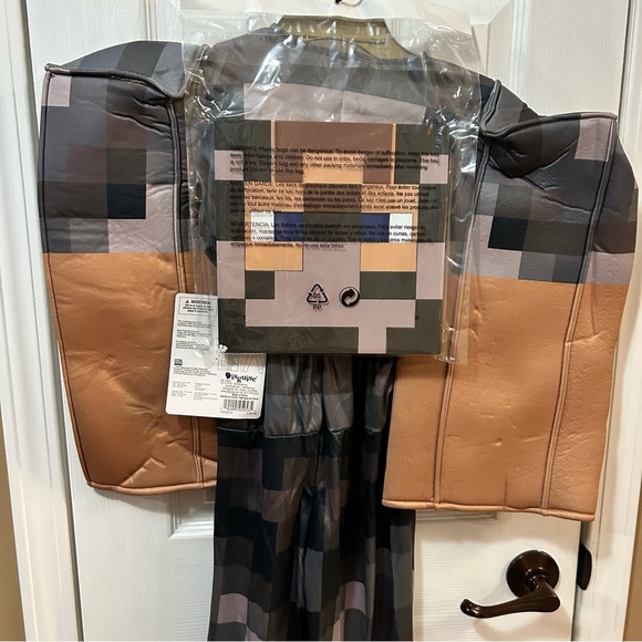 Disguise Boys Minecraft Steve in Netherite Armor Halloween Costume Multiple Size - Picture 6 of 12